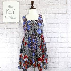 NWT MINKPINK Mixed Print Sleeveless Dress